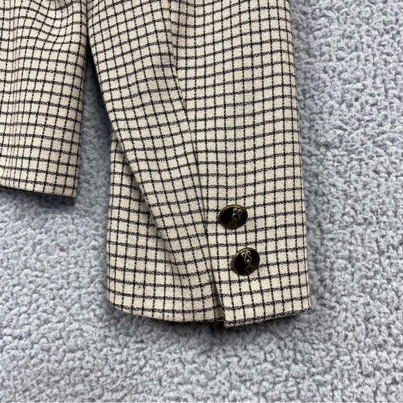 Vintage En Avance Blazer Womens Size 4 Checkered - Picture 5 of 8